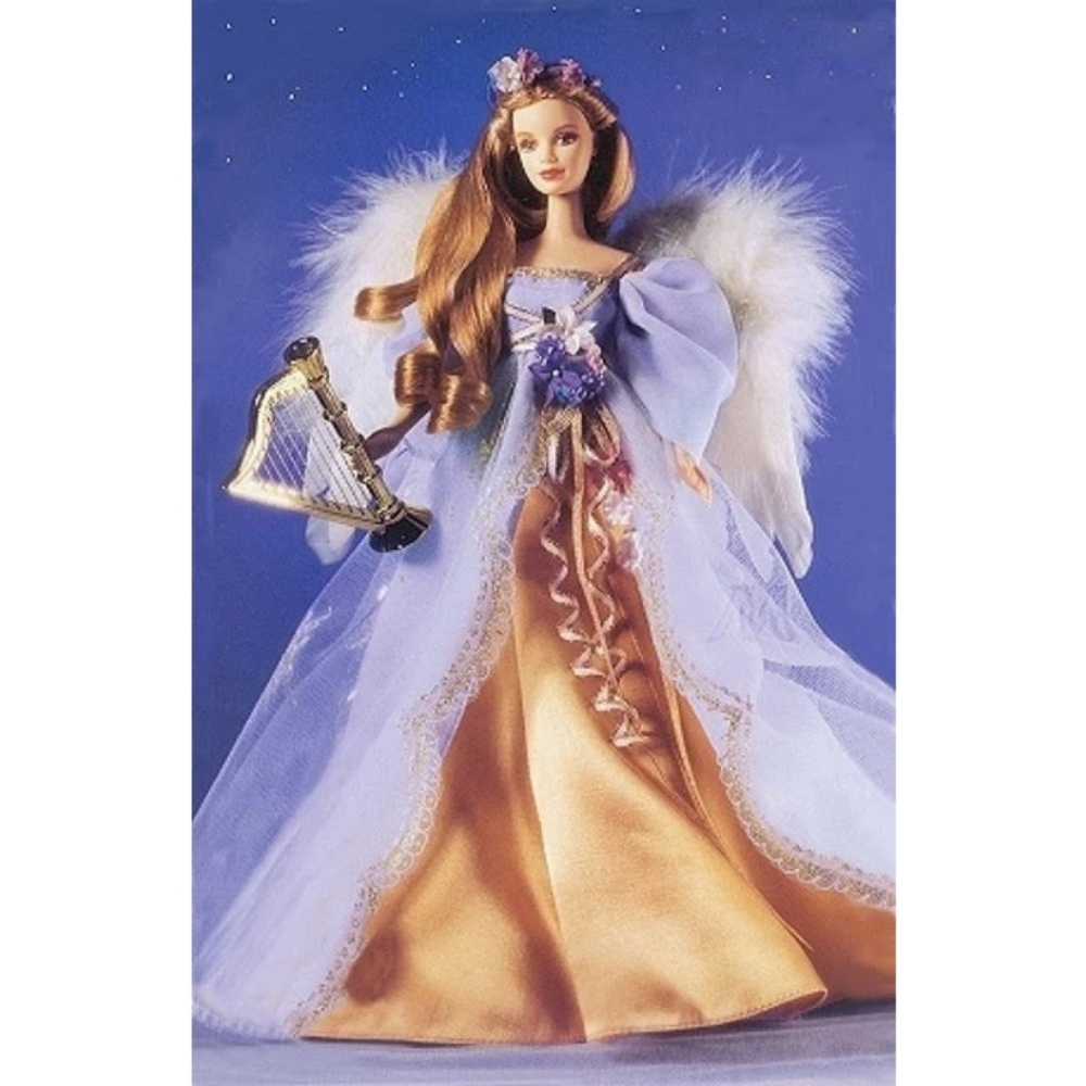 Angels of Music Collection Harpist Angel Barbie doll circa 1997